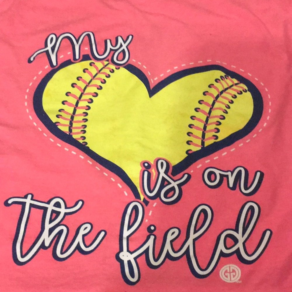 Girlie girl Softball shirt. Sz small